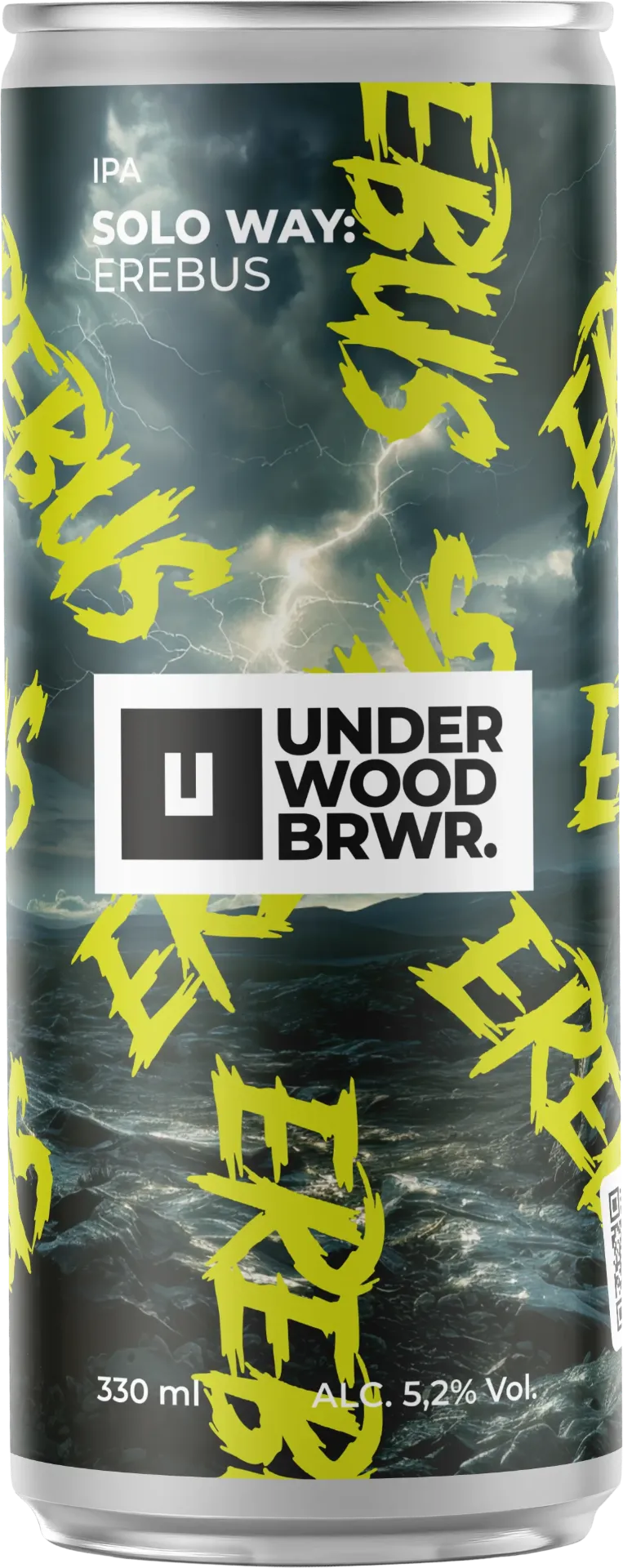 Пиво Underwood Solo Way: Erebus IPA, ABV 5.2%, 0.33 л
