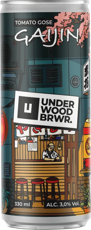Пиво Underwood Gaijin Tomato Gose, , ABV 3%, 0.33л