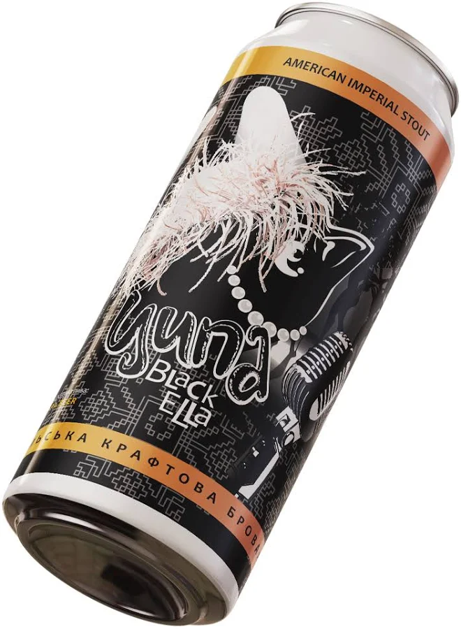 [100001318] Пиво Ципа Black Ella Imperial Stout, ABV 7.9%, 0.5л