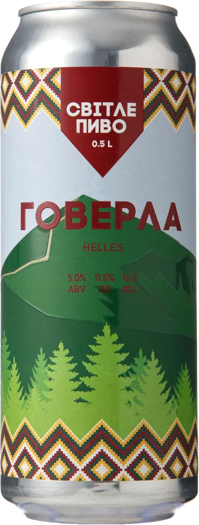 Пиво Ципа Говерла Helles, ABV 5%, 0.5л