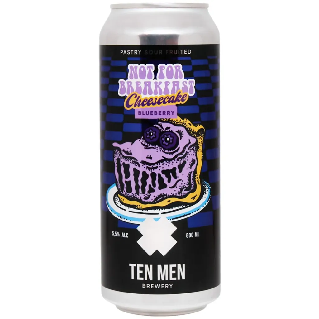 Пиво Ten Men NFB: Mango Blueberry Black Currant Cheesecake Sour, ABV 5%, 0.5л