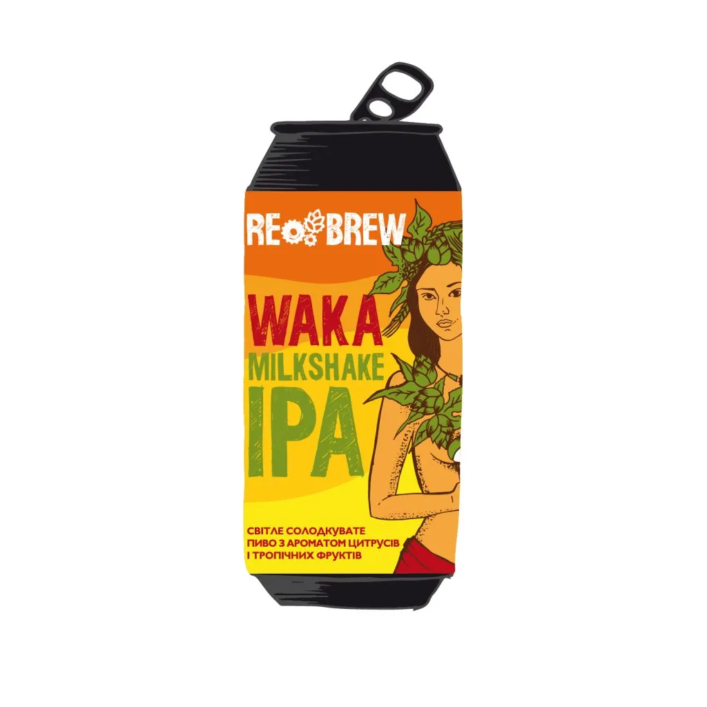Пиво Rebrew Waka MIPA, ABV 5.5%, 0.5л
