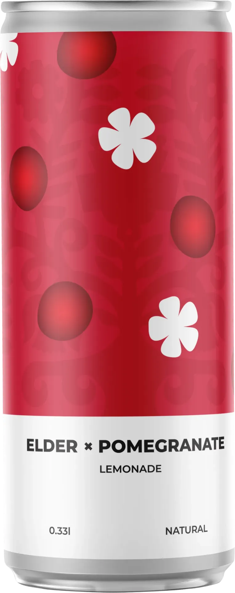 Лимонад Underwood +Vibe: Elder X Pomegranate Lemonade, ABV 0%, 0.33л