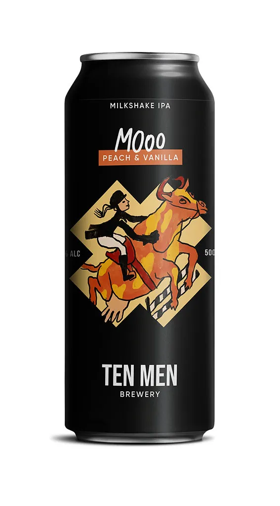 Пиво Ten Men Mooo Milkshake IPA, ABV 5,3%, 0.33л
