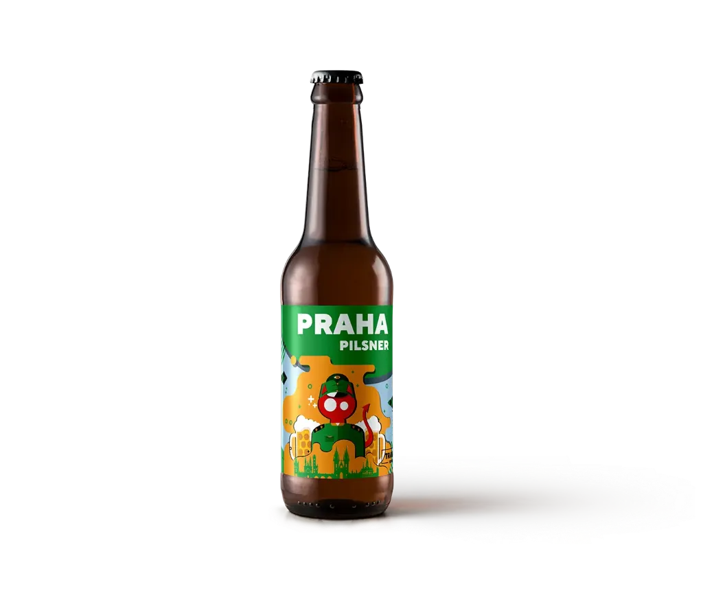 Пиво Red Cat Praha Pilsner, ABV 4,8%, 0.33л