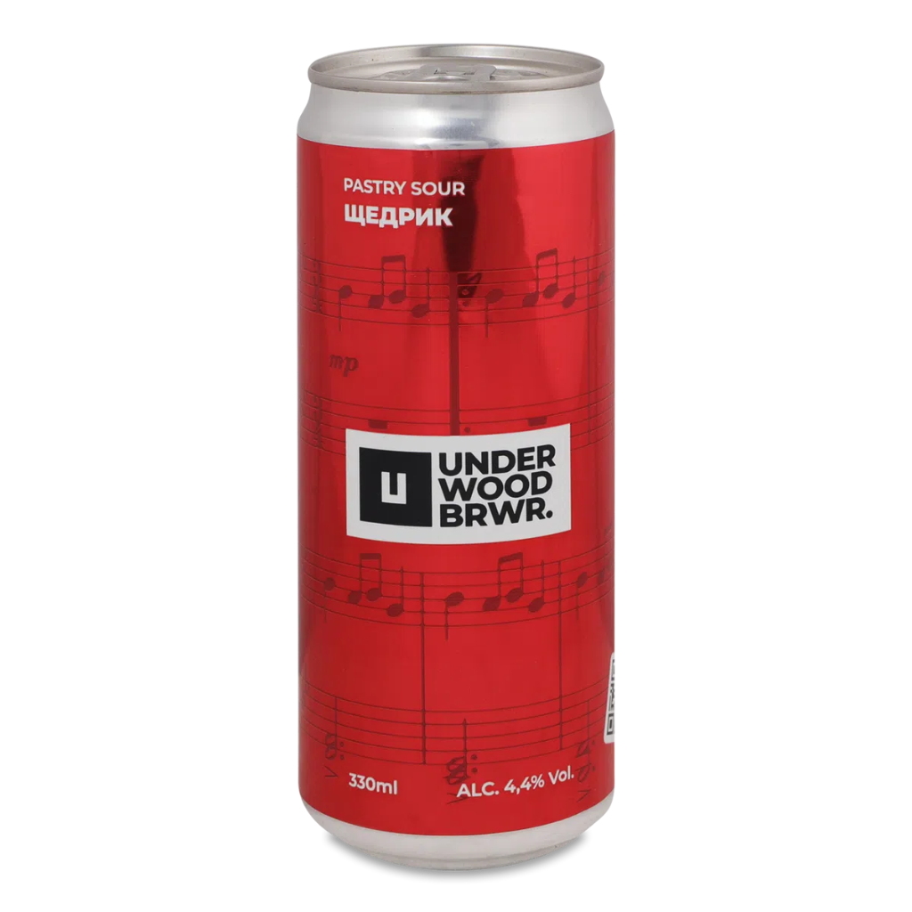 Пиво Underwood Щедрик Pastry Sour, ABV 4.4%, 0.33л