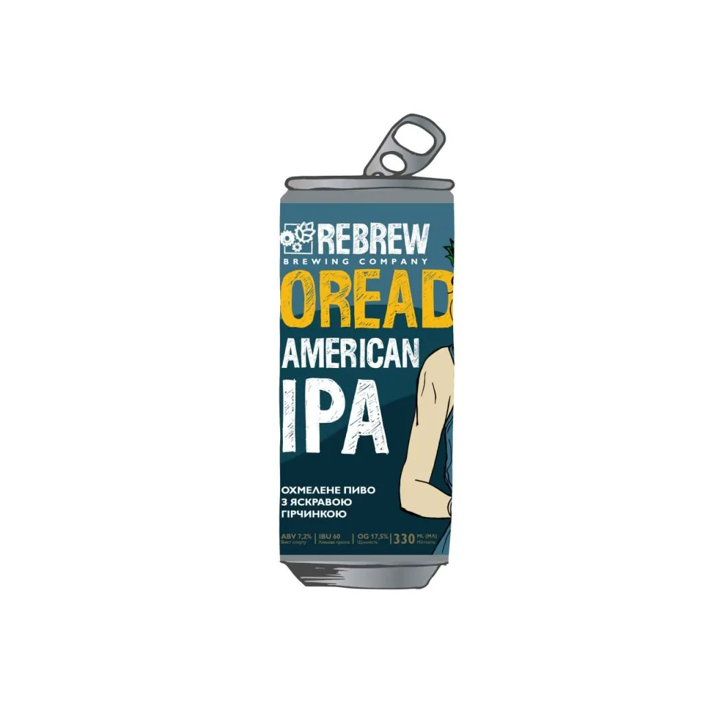 Пиво Rebrew Oread IPA, ABV 7.2%, 0.33 л