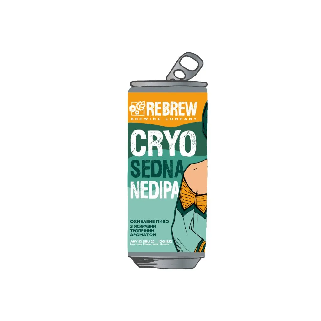 Пиво Rebrew Cryo Sedna NEDIPA, ABV 8%, 0.33 л