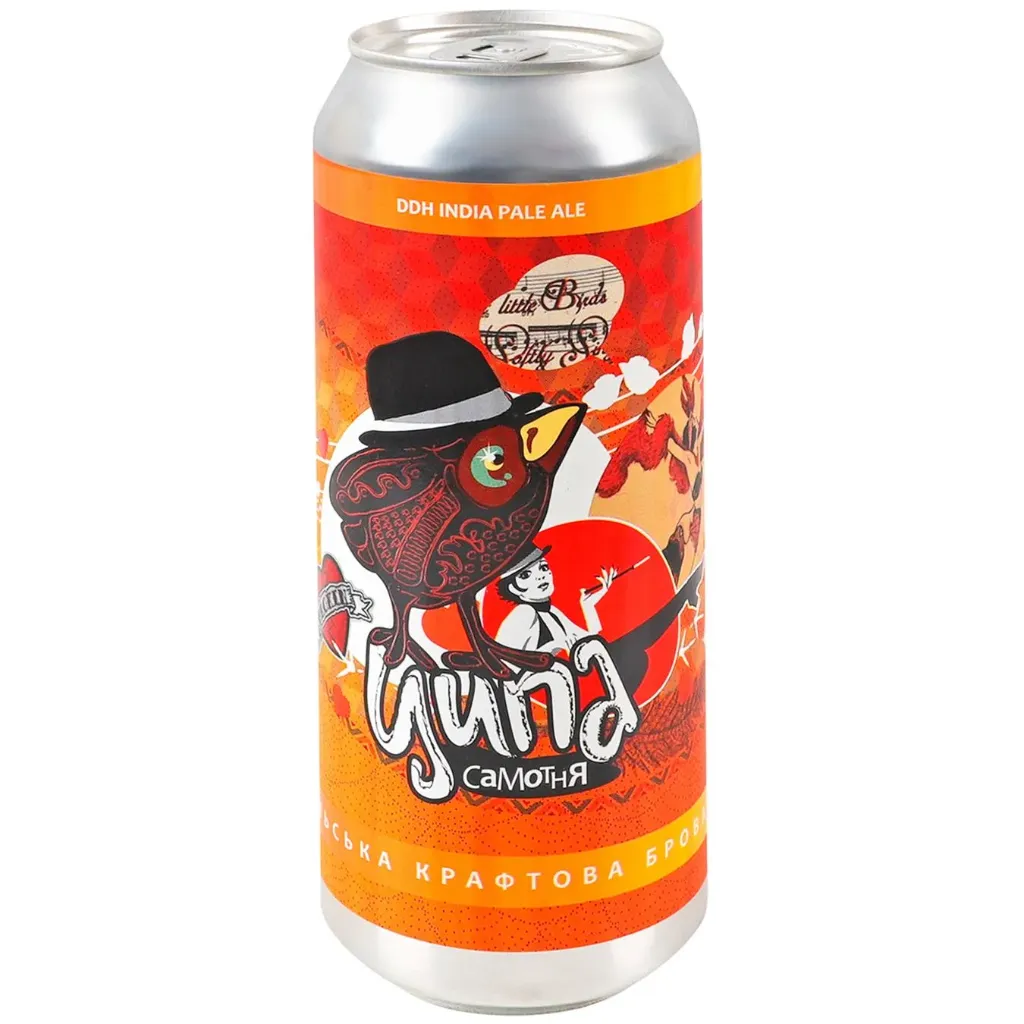 [100001348] Пиво Ципа Самотня DDH IPA, ABV 6%, 0.5 л