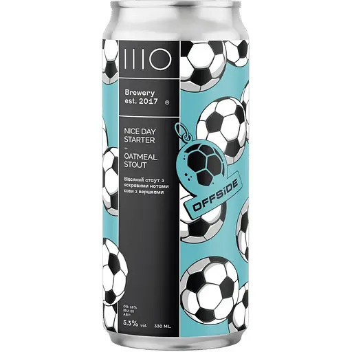 Пиво ШО Nice Day Starter Oatmeal Stout, ABV 5.3%, 0.33 л