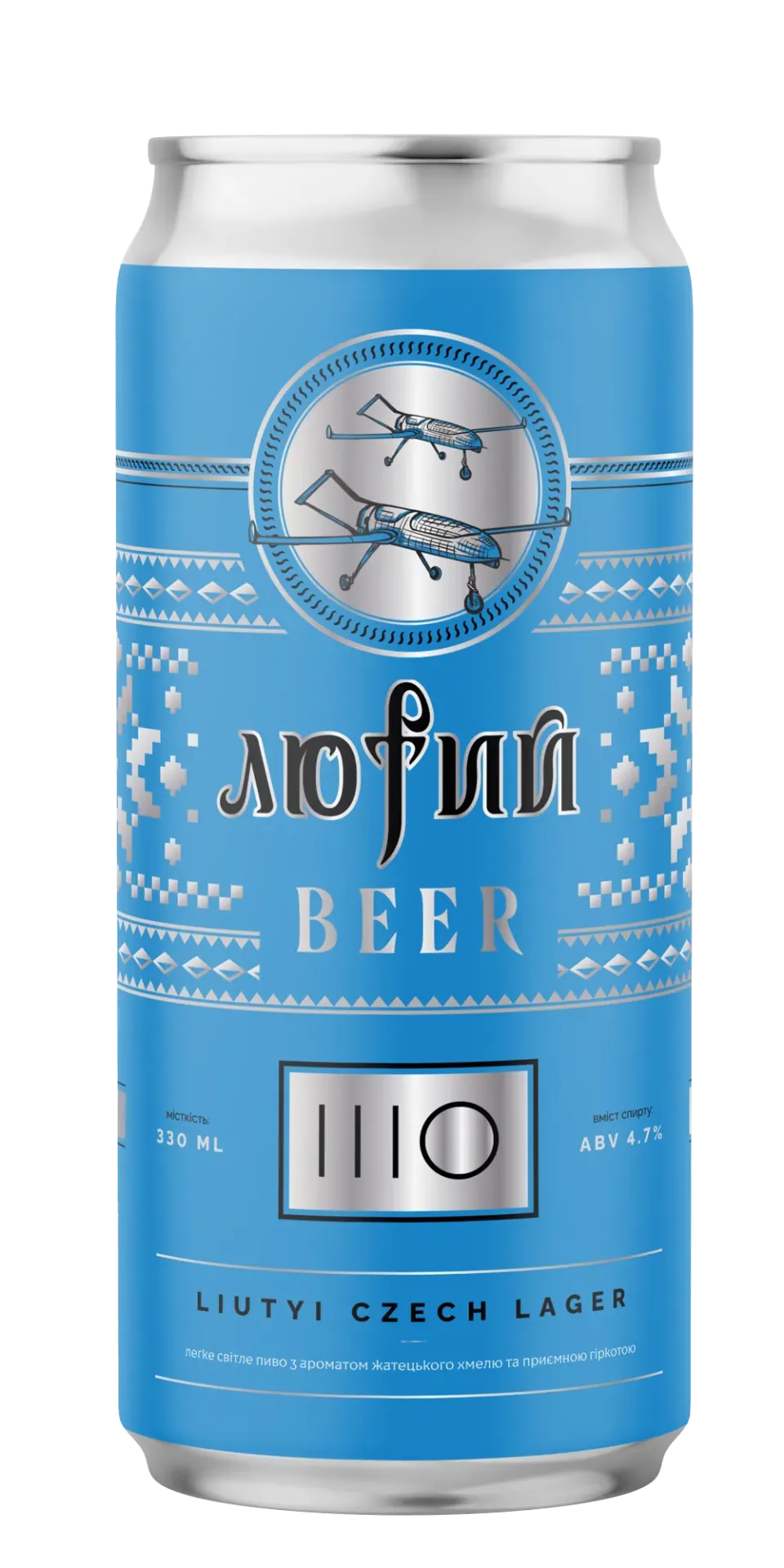 Пиво ШО Лютий Lager, ABV 4.7%, 0.33л