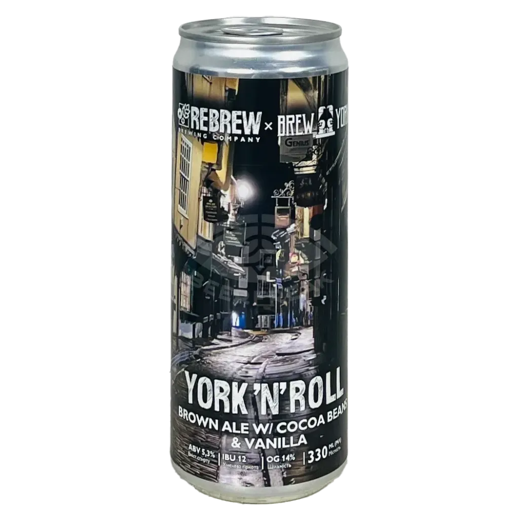 Пиво Rebrew York n Roll Brown Ale, ABV 5.3%, 0.33л