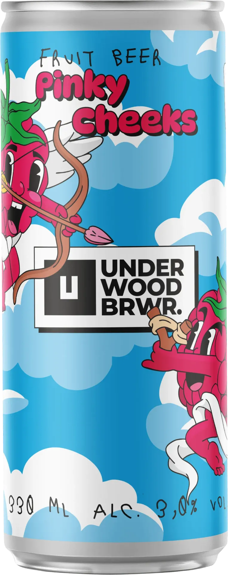 Пиво Underwood Pinky Cheeks Fruit Beer, ABV 3%, 0.33л