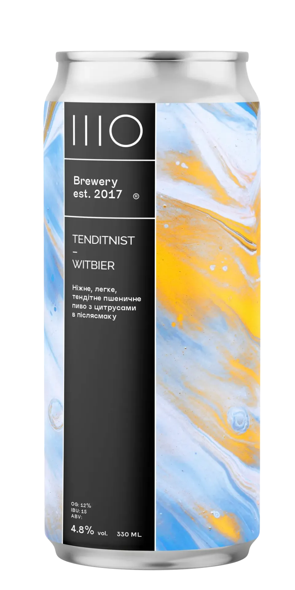 Пиво ШО Тендітність Wheat, ABV 4.8, 0.33л