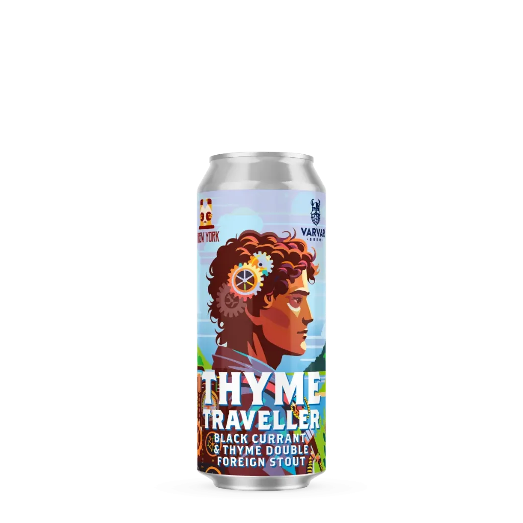 Пиво Varvar x Brew York Thyme Traveller Imperial Stout, ABV 10%, 0.33 л