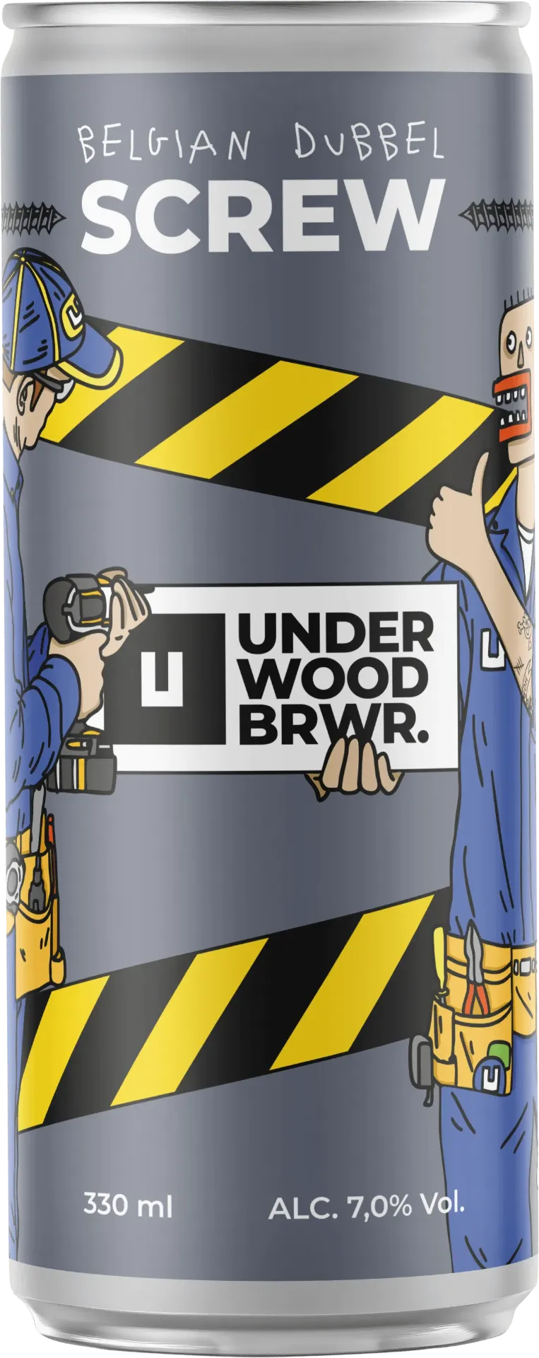 Пиво Underwood Screw Belgian Dubbel, ABV 7%, 0.33л